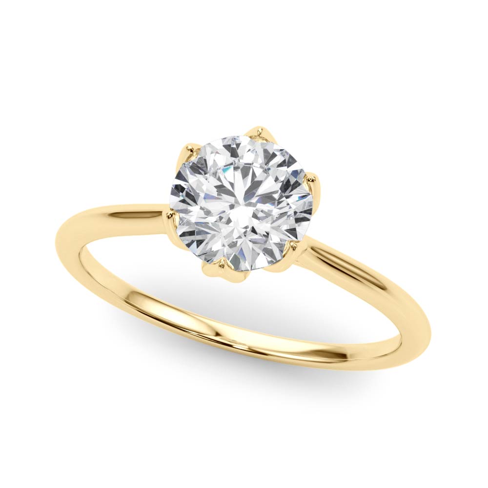 Tulip Solitaire Engagement Ring