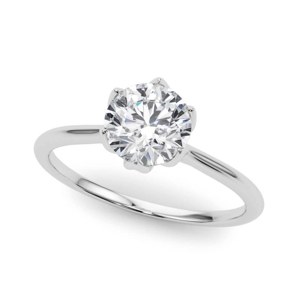 Tulip Solitaire Engagement Ring