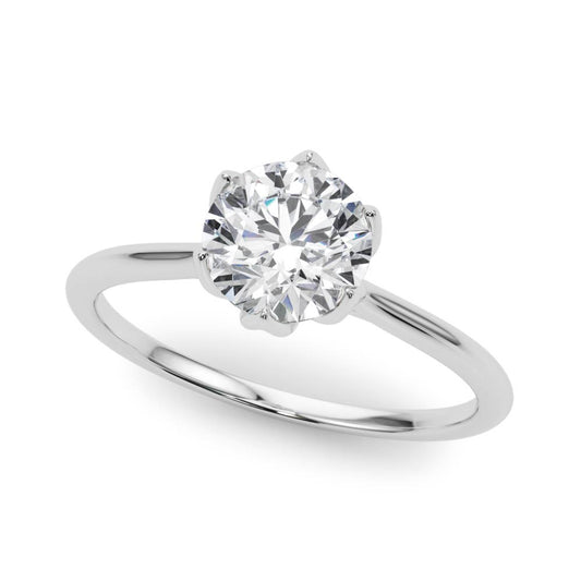 Tulip Solitaire Engagement Ring