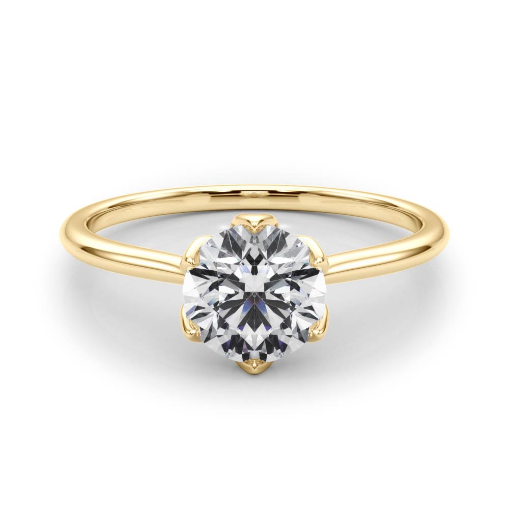 Tulip Solitaire Engagement Ring