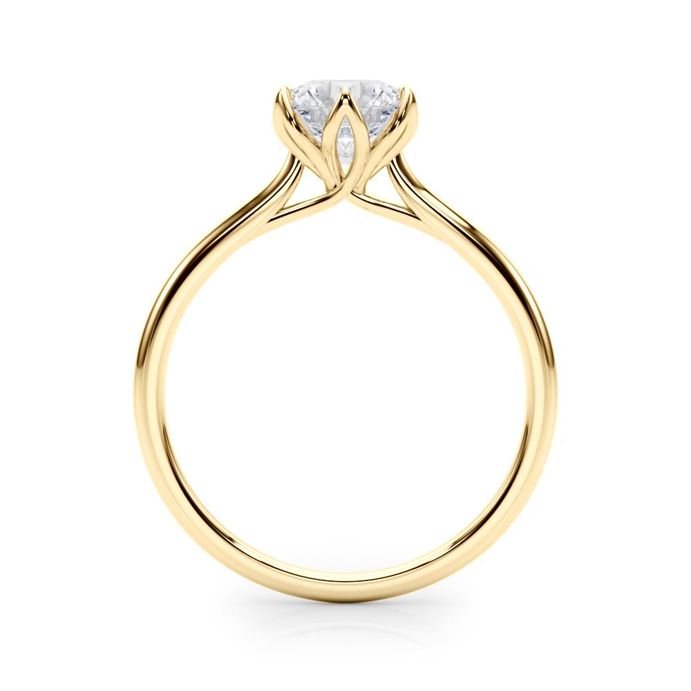 Tulip Solitaire Engagement Ring