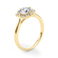 Solitaire Halo Engagement Ring