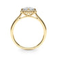 Solitaire Halo Engagement Ring