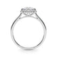 Solitaire Halo Engagement Ring