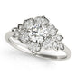 Floral Halo Engagement Ring
