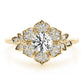 Floral Halo Engagement Ring