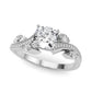 Marquise Accented Bypass Engagement Ring