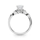 Marquise Accented Bypass Engagement Ring