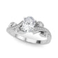 Marquise Accented Bypass Engagement Ring