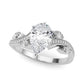 Marquise Accented Bypass Engagement Ring