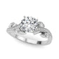 Marquise Accented Bypass Engagement Ring
