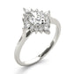 Oval-Cut Halo Engagement Ring