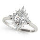 Oval-Cut Halo Engagement Ring