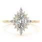 Oval-Cut Halo Engagement Ring