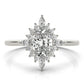 Oval-Cut Halo Engagement Ring