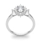 Oval-Cut Halo Engagement Ring