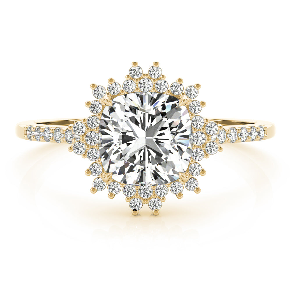 ENGAGEMENT RING CUSHION CENTER