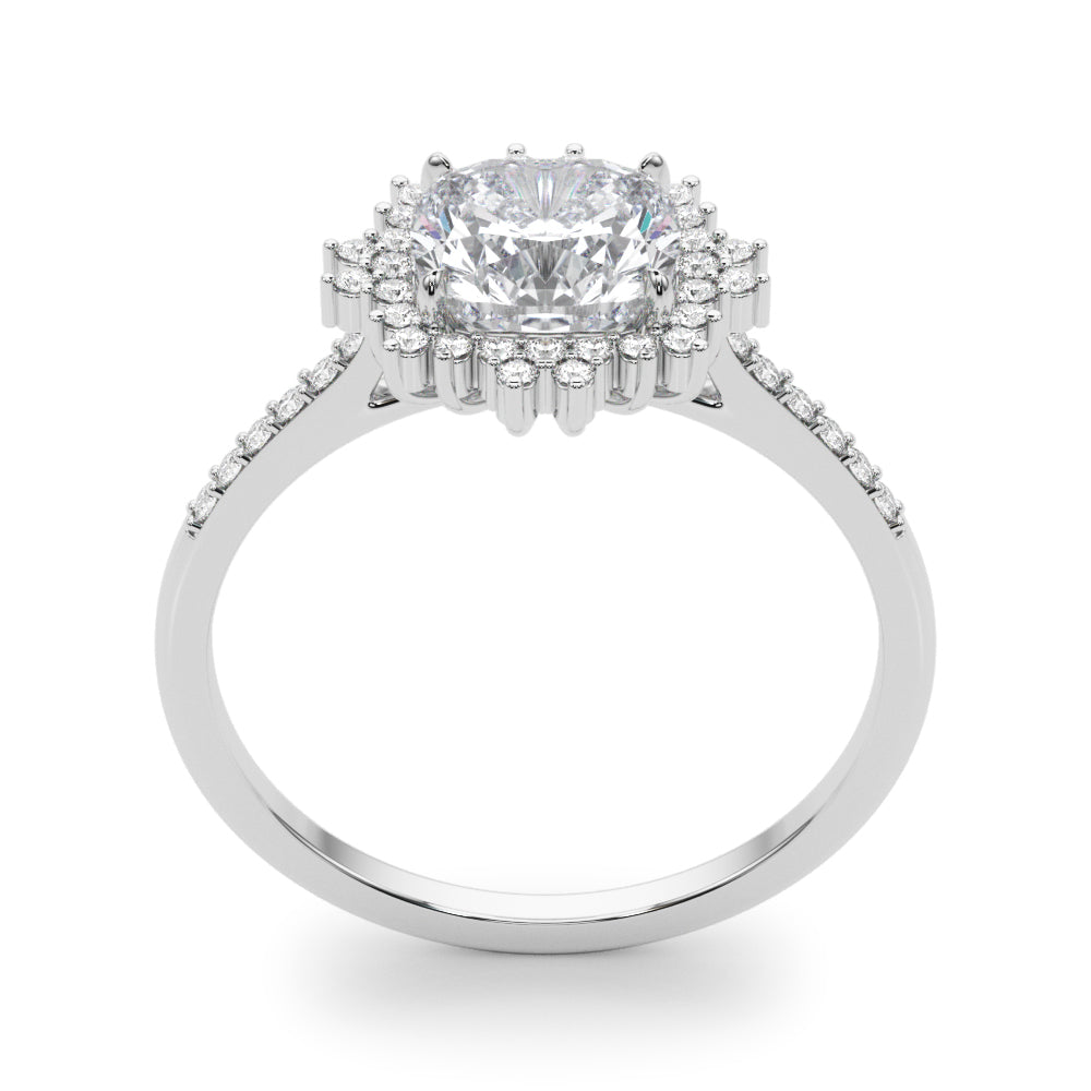 ENGAGEMENT RING CUSHION CENTER