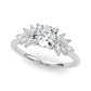 Scattered Marquise Engagement Ring