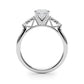 Scattered Marquise Engagement Ring