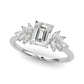 Scattered Marquise Engagement Ring