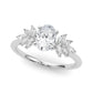 Scattered Marquise Engagement Ring