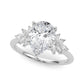Scattered Marquise Engagement Ring