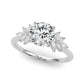 Scattered Marquise Engagement Ring