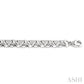 1/10 Ctw 'X' and Heart Shape Round Cut Diamond Bracelet in Sterling Silver