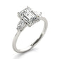 3-Stone Emerald Cut Engagement Ring