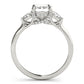 3-Stone Emerald Cut Engagement Ring