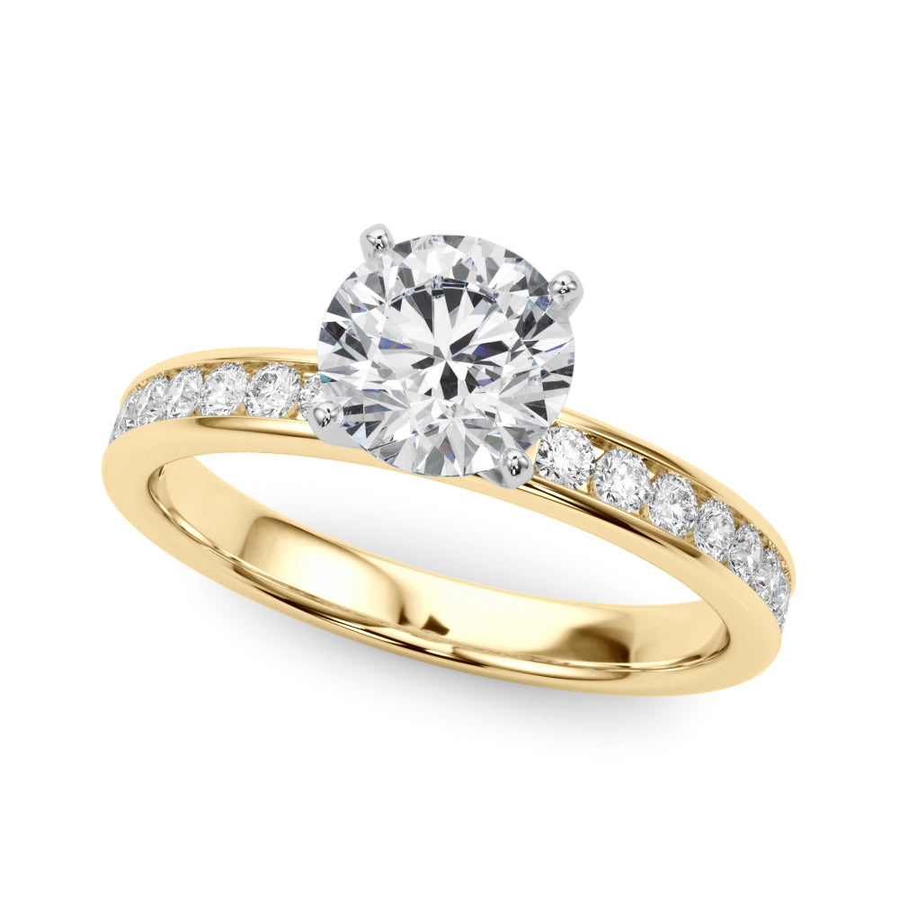 Channel Set Engagement Ring