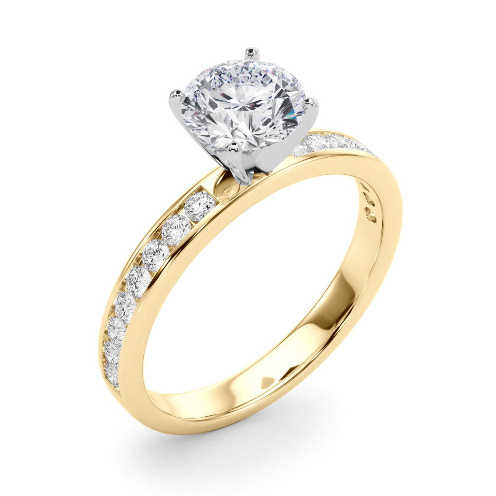 Channel Set Engagement Ring
