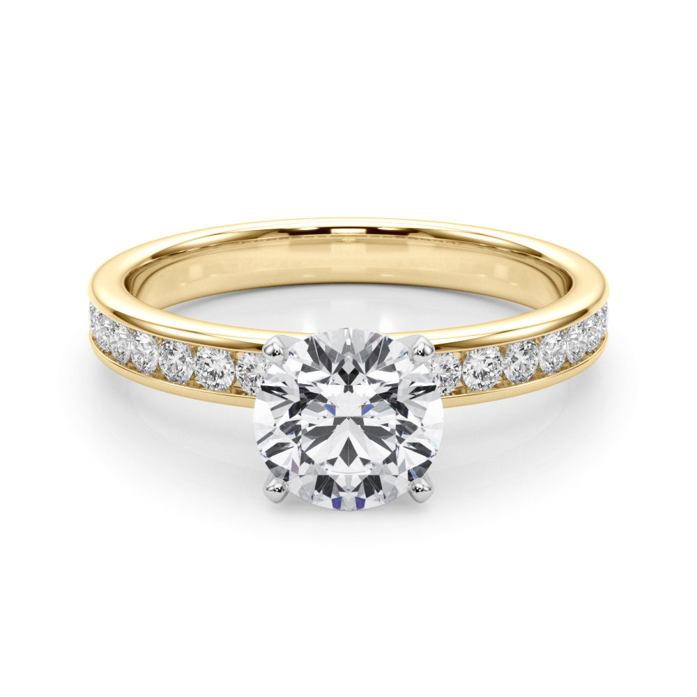 Channel Set Engagement Ring