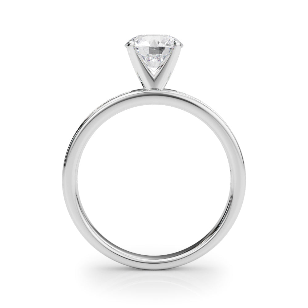 Channel Set Engagement Ring