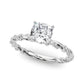 Twisted Rope Style Engagement Ring