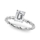 Twisted Rope Style Engagement Ring