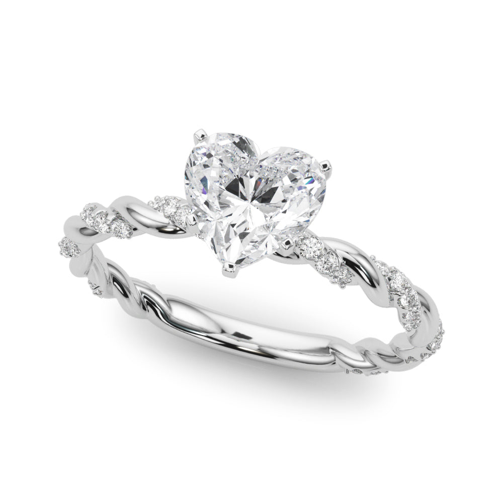 Twisted Rope Style Engagement Ring