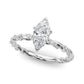 Twisted Rope Style Engagement Ring