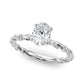 Twisted Rope Style Engagement Ring