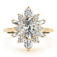 OVAL W/ RD & SB HALO FASHION RING