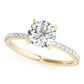 Round Hidden Halo Engagement Ring