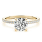Round Hidden Halo Engagement Ring