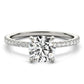 Round Hidden Halo Engagement Ring