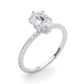 Hidden Halo Pear Shape Engagement Rings