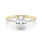 Oval Hidden Halo Engagement Ring