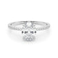 Oval Hidden Halo Engagement Ring