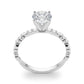 Shared Prong Engagement Ring