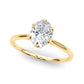 Oval Tulip Solitaire Engagement Ring