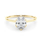 Oval Tulip Solitaire Engagement Ring
